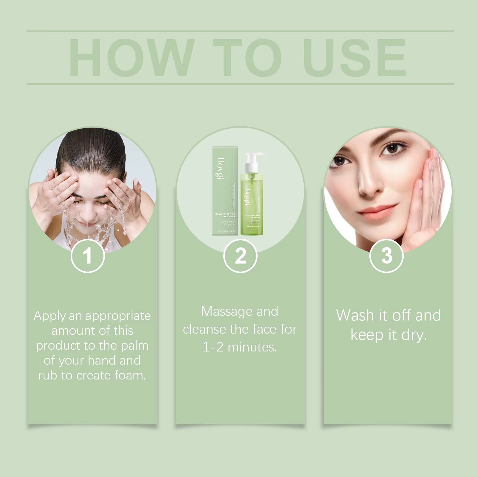 Deep Pore Hyaluronic Acid Face Cleanser Gel